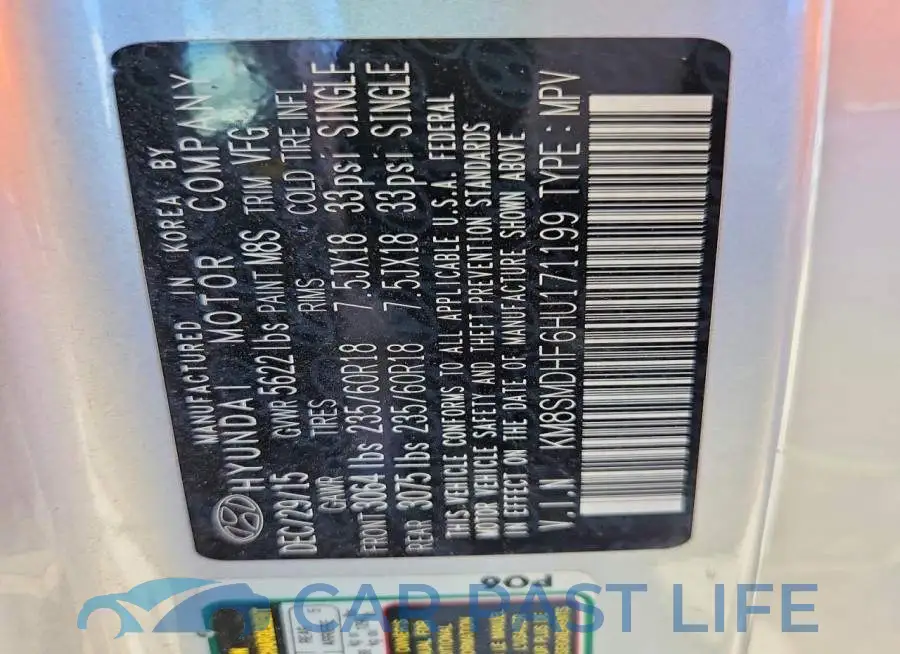 KM8SMDHF6HU171199# 13