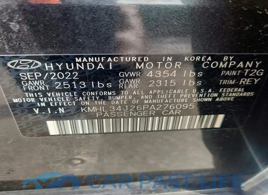 KMHL34J26PA276095# 12