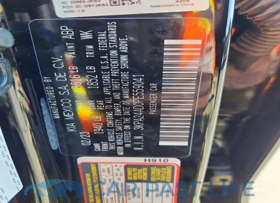 3KPA24AD0PE559041# 12