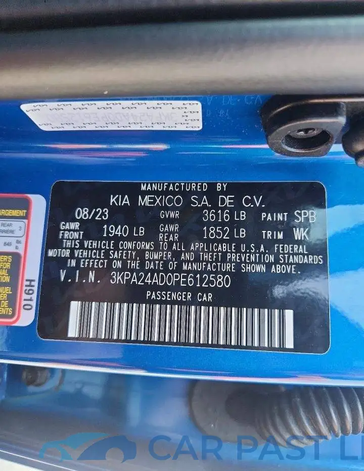 3KPA24AD0PE612580# 12