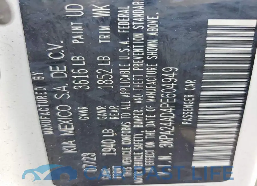 3KPA24AD4PE604949# 13