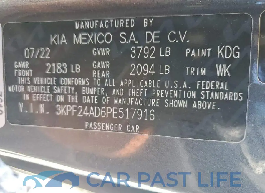 3KPF24AD6PE517916# 12