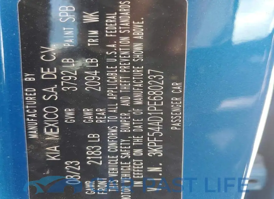 3KPF54AD1PE680237# 12
