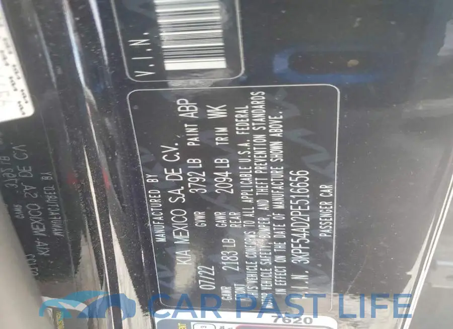 3KPF54AD2PE516656# 12