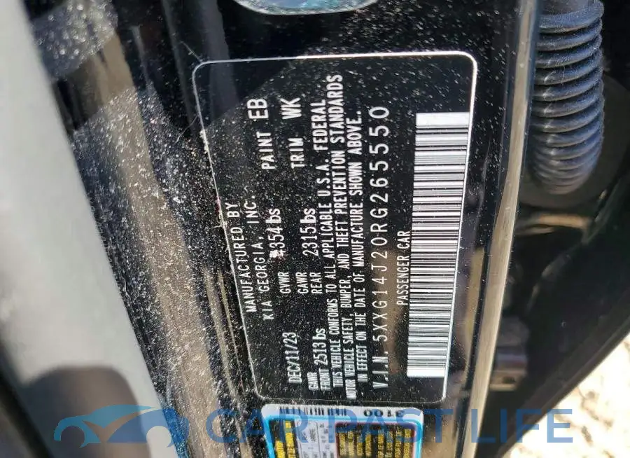 5XXG14J20RG265550# 12