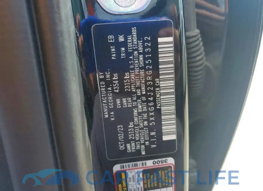 5XXG64J23RG251322# 12