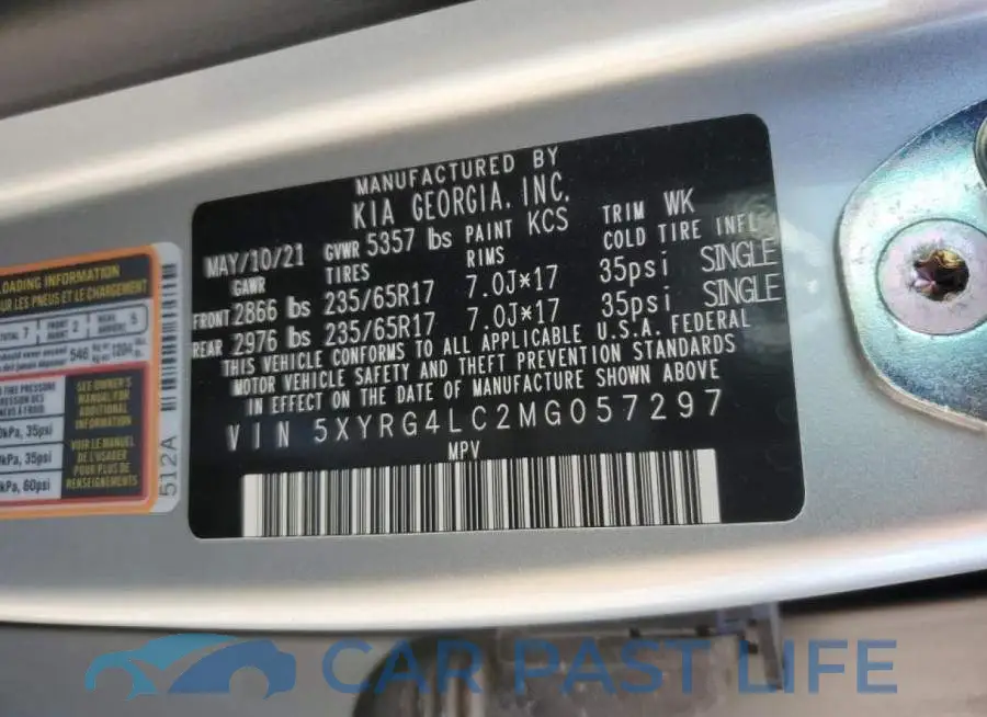 5XYRG4LC2MG057297# 13