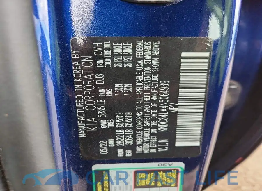 KNDC34LA4N5064939# 13