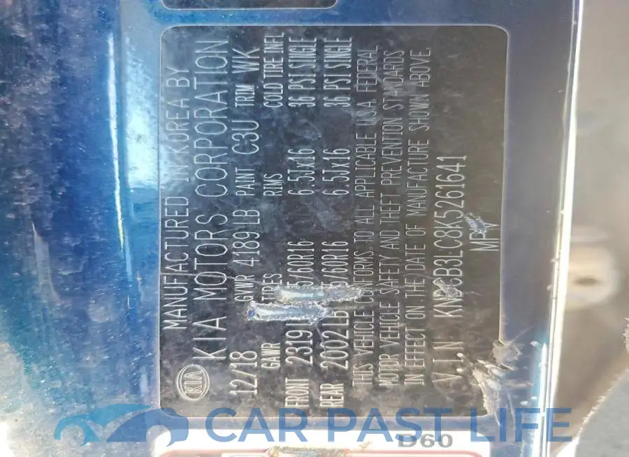 KNDCB3LC8K5261641# 14