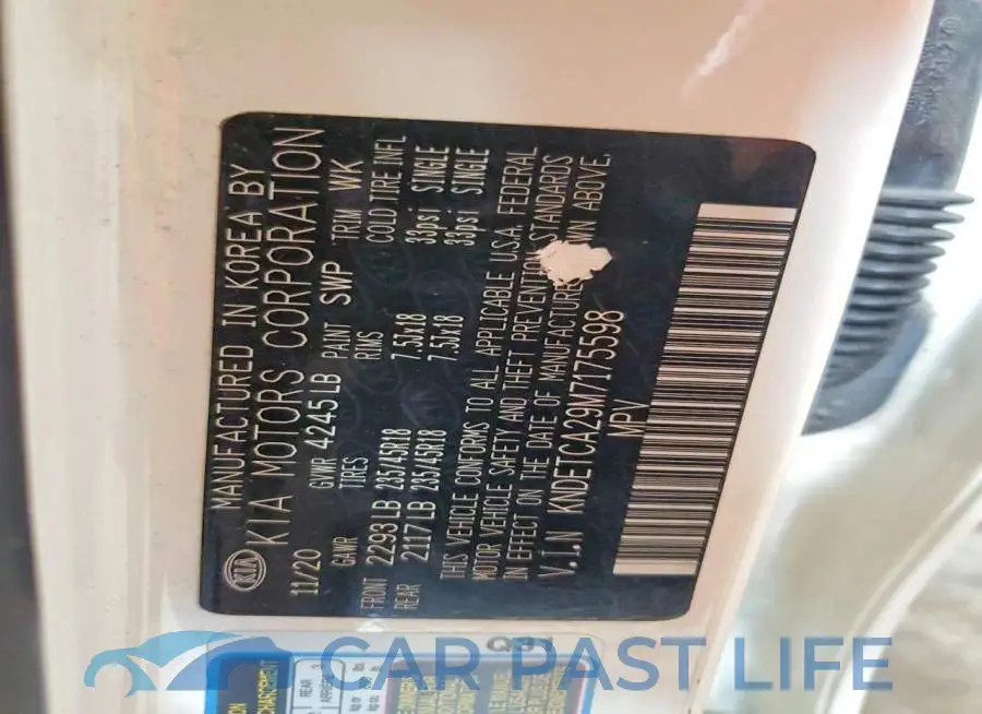 KNDETCA29M7175598# 14