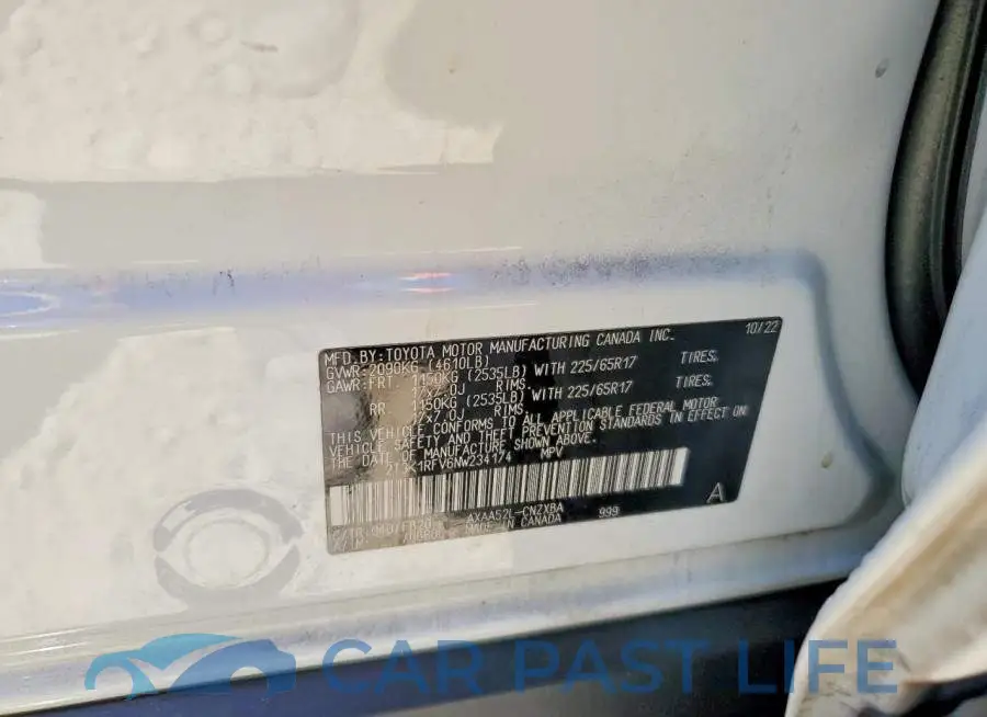 2T3K1RFV6NW234174# 13