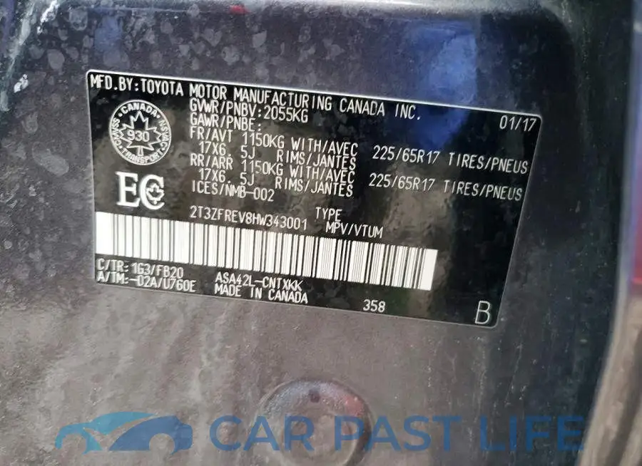 2T3ZFREV8HW343001# 13