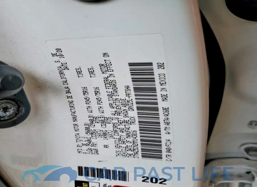 3TMAZ5CN2MM143016# 12