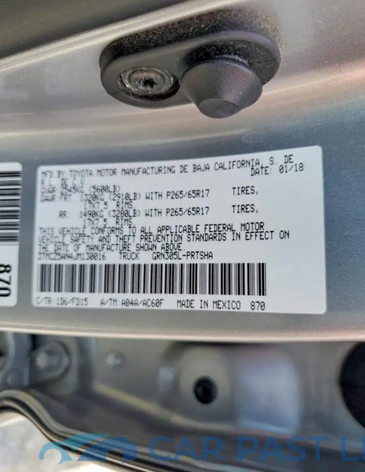 3TMCZ5AN4JM130016# 12