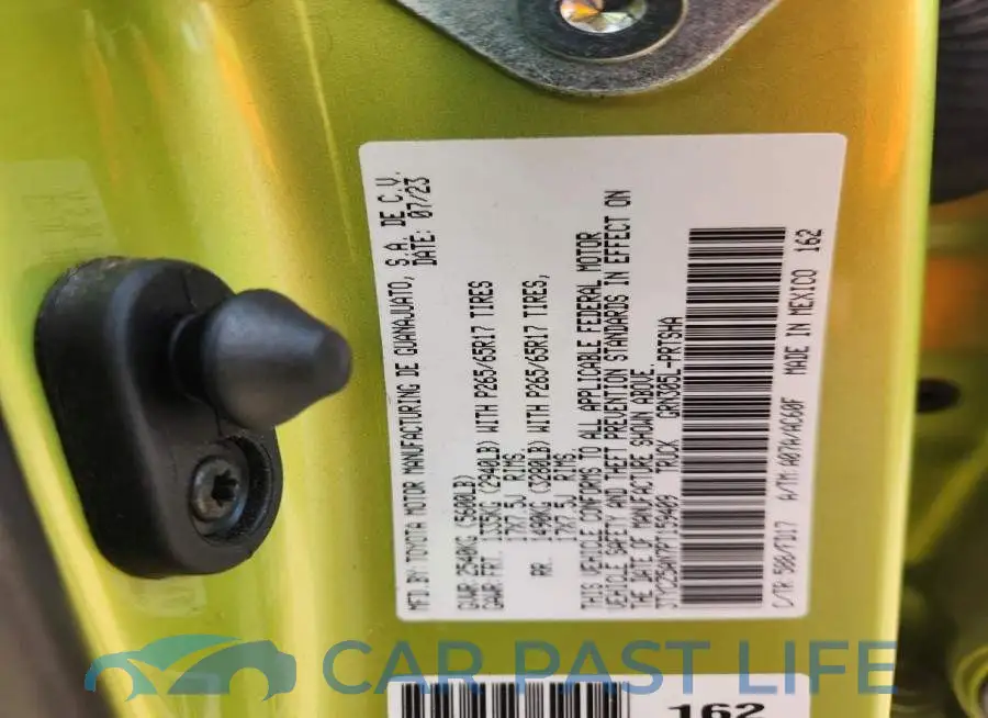 3TYCZ5AN7PT159409# 12