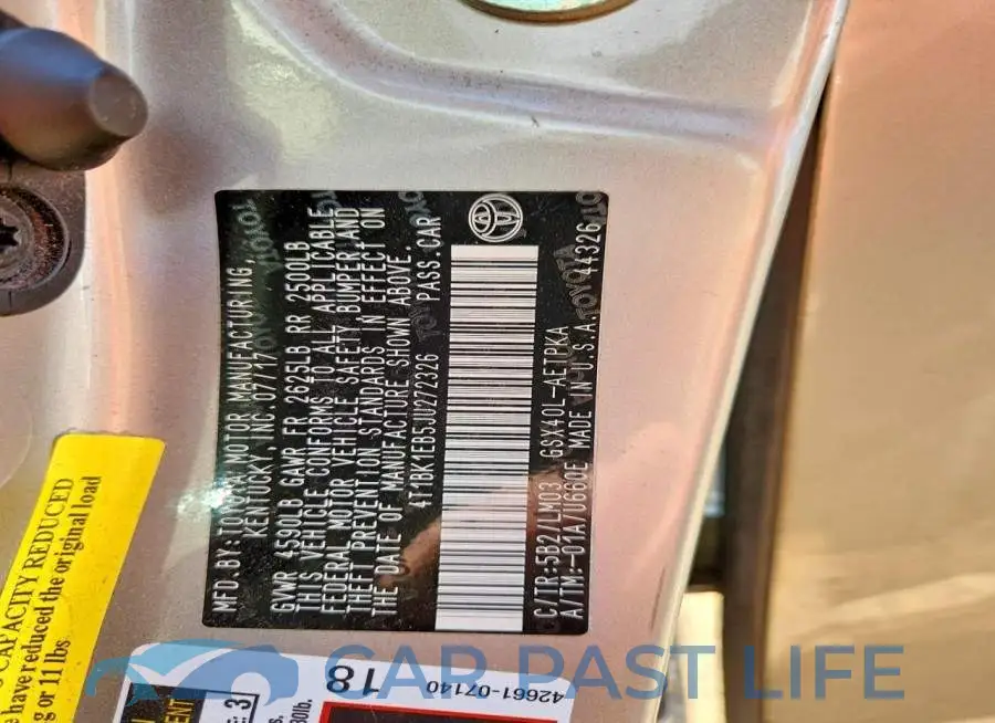 4T1BK1EB5JU272326# 13