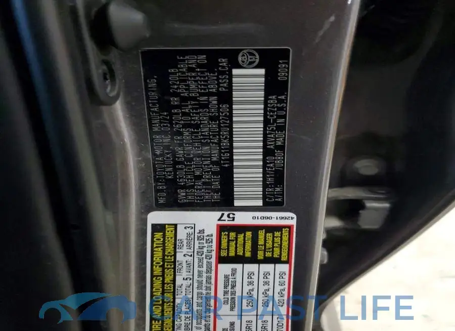 4T1G11BK5RU127506# 12