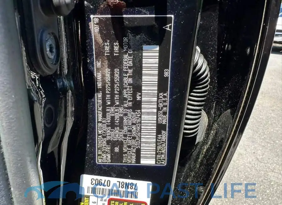 5TDJY5G14KS167454# 10