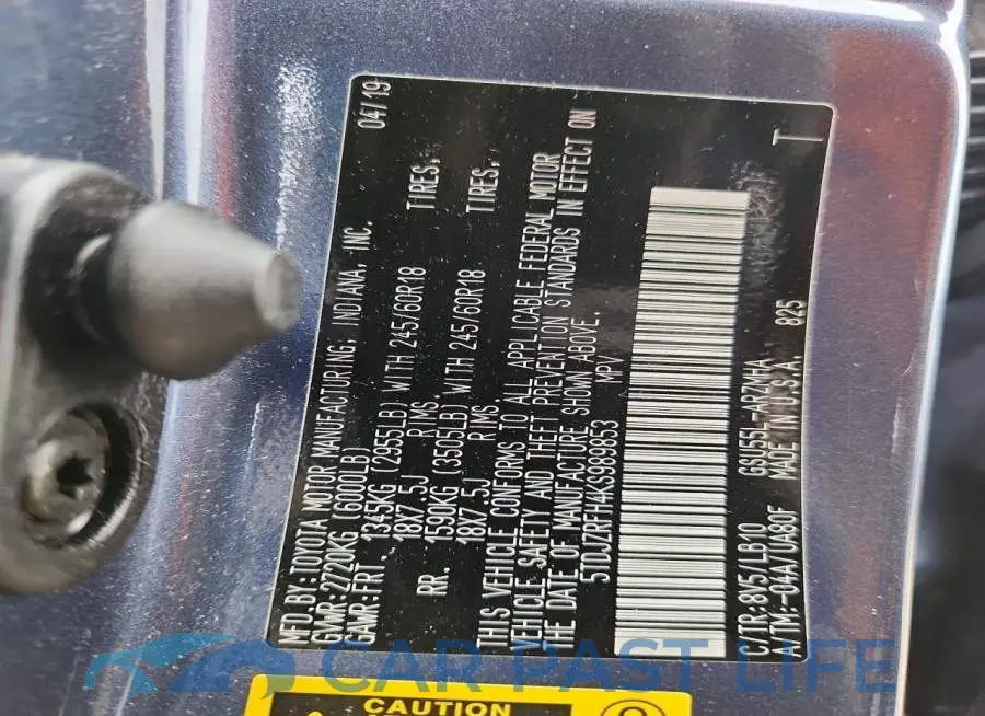 5TDJZRFH4KS989853# 14