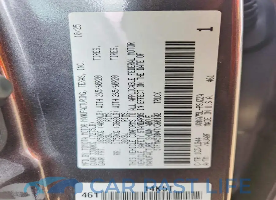 5TFMA5DB4TX360102# 12