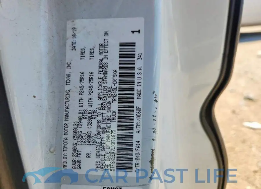 5TFSX5EN7LX071875# 12