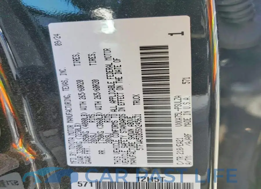 5TFWA5DB5SX245631# 12