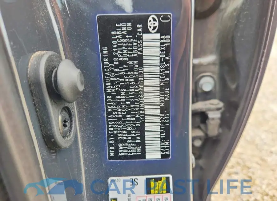 5YFB4MDE6PP060830# 13