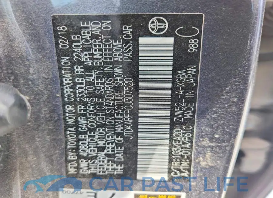 JTDKARFP0J3075201# 12