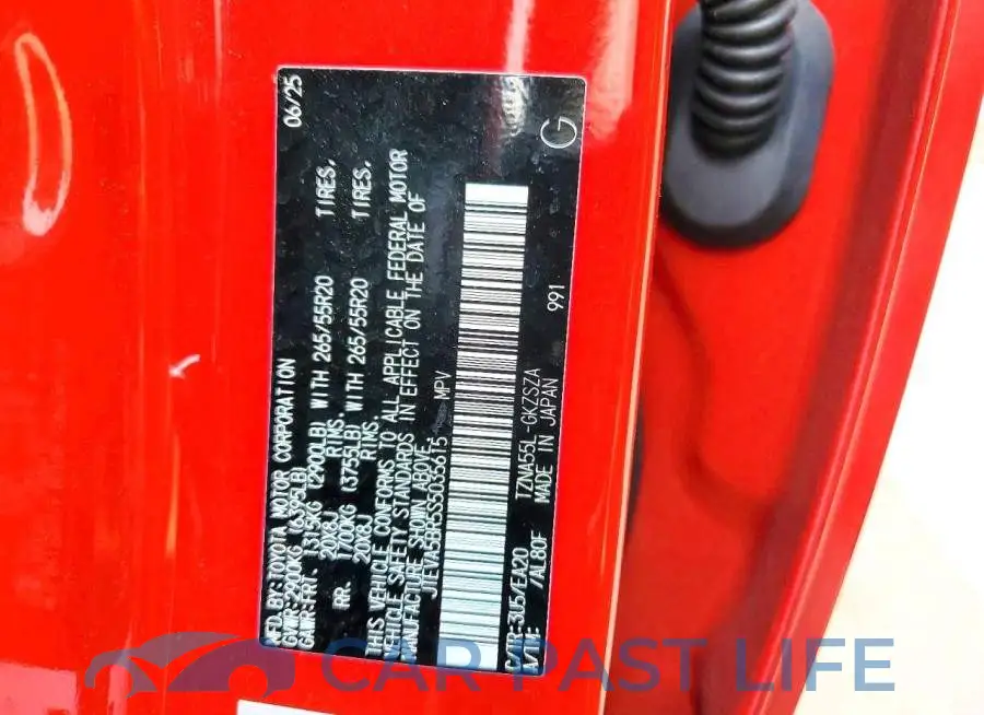 JTEVA5BR5S5035615# 13