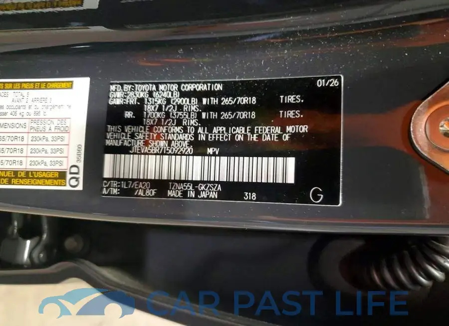 JTEVA5BR7T5092920# 14