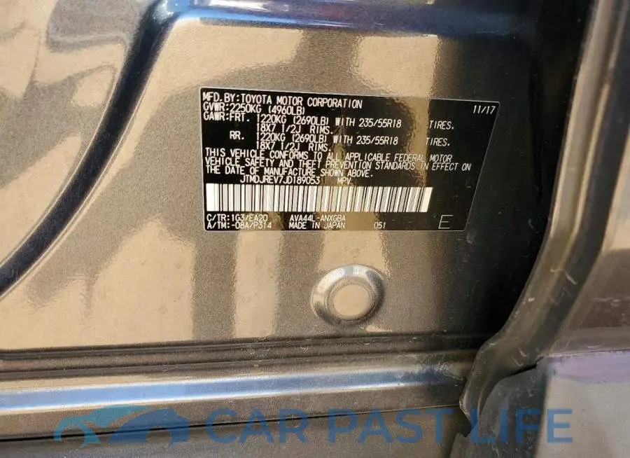 JTMDJREV7JD189053# 12
