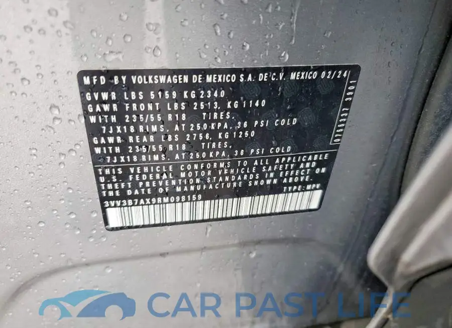 3VV3B7AX9RM098159# 13