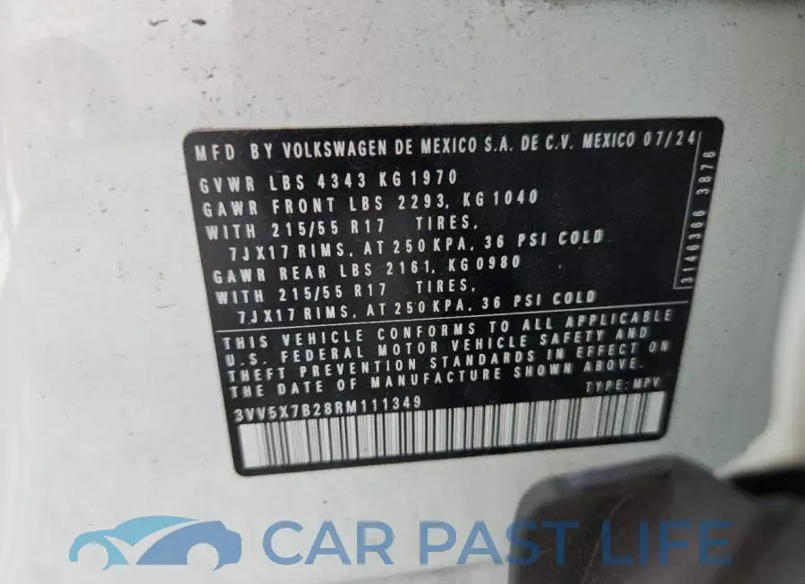 3VV5X7B28RM111349# 12