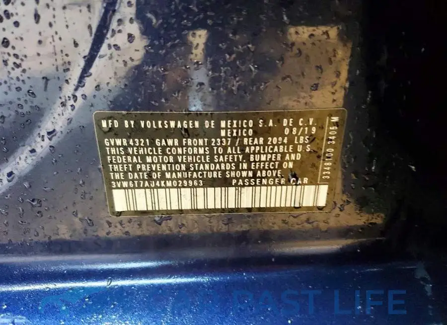 3VW6T7AU4KM029963# 12