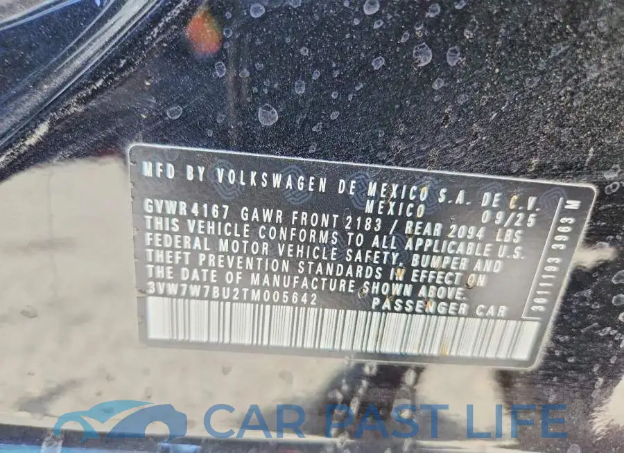 3VW7W7BU2TM005642# 13