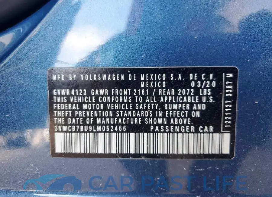 3VWCB7BU9LM052466# 13