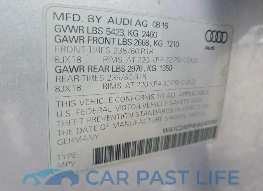 WA1C2AFP4HA040356# 14