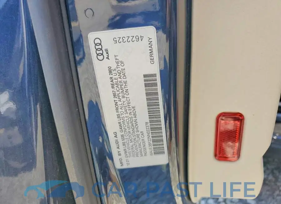 WAUE3BF22NN022378# 12