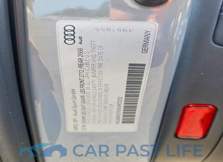 WUABWCF50KA903292# 13