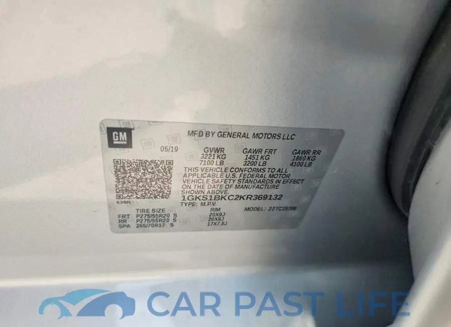 1GKS1BKC2KR369132# 13