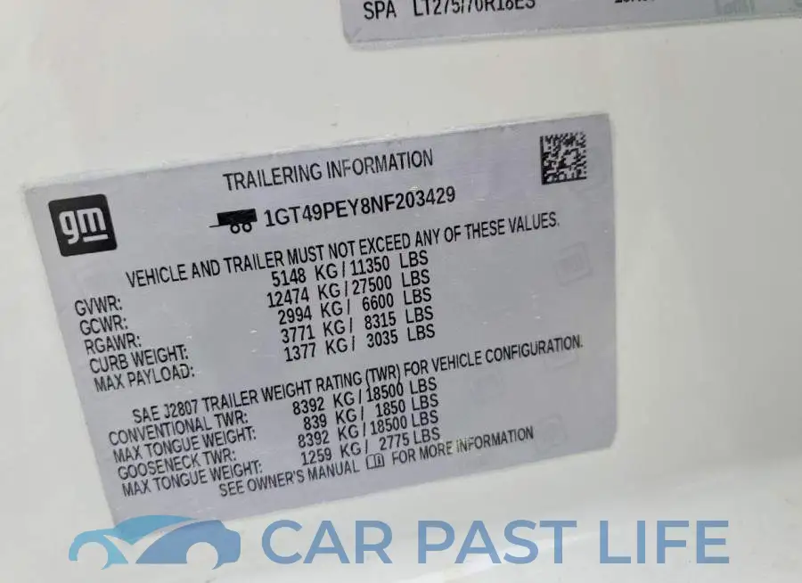 1GT49PEY8NF203429# 12