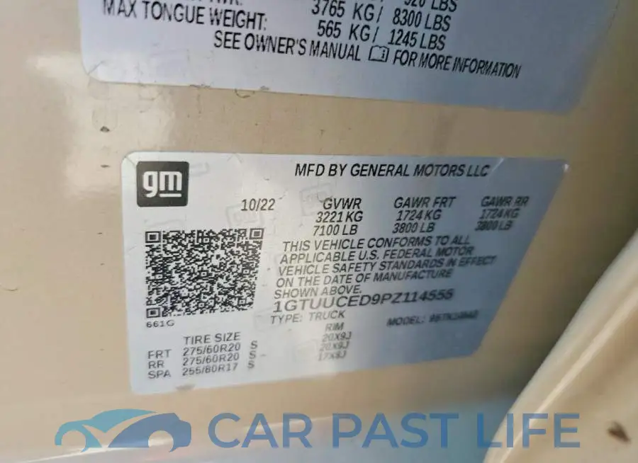 1GTUUCED9PZ114555# 12