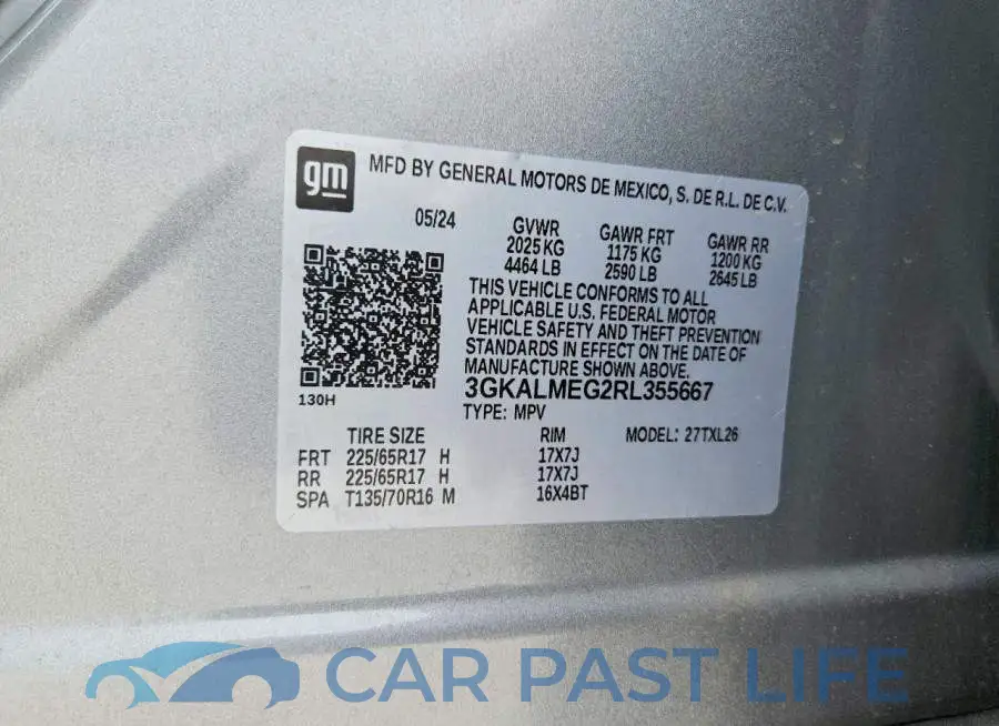 3GKALMEG2RL355667# 13