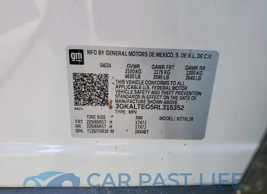 3GKALTEG5RL315352# 14