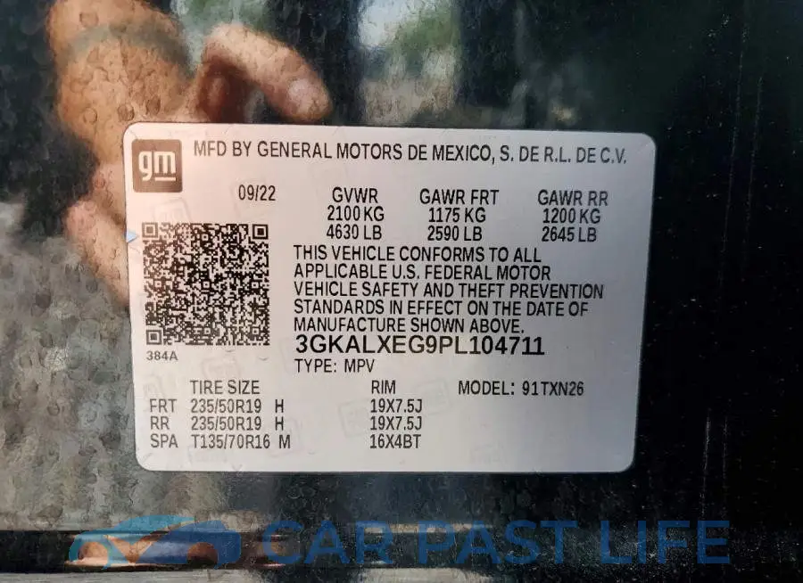 3GKALXEG9PL104711# 13