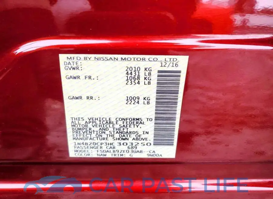 1N4BZ0CP3HC303250# 14