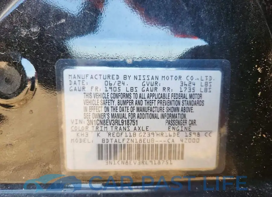3N1CN8EV3RL918751# 12