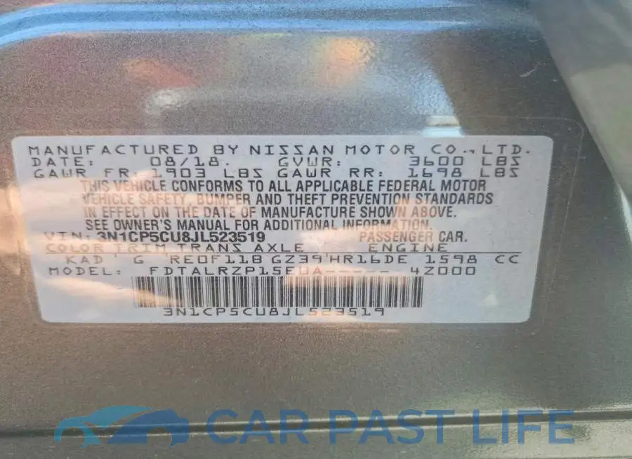 3N1CP5CU8JL523519# 13