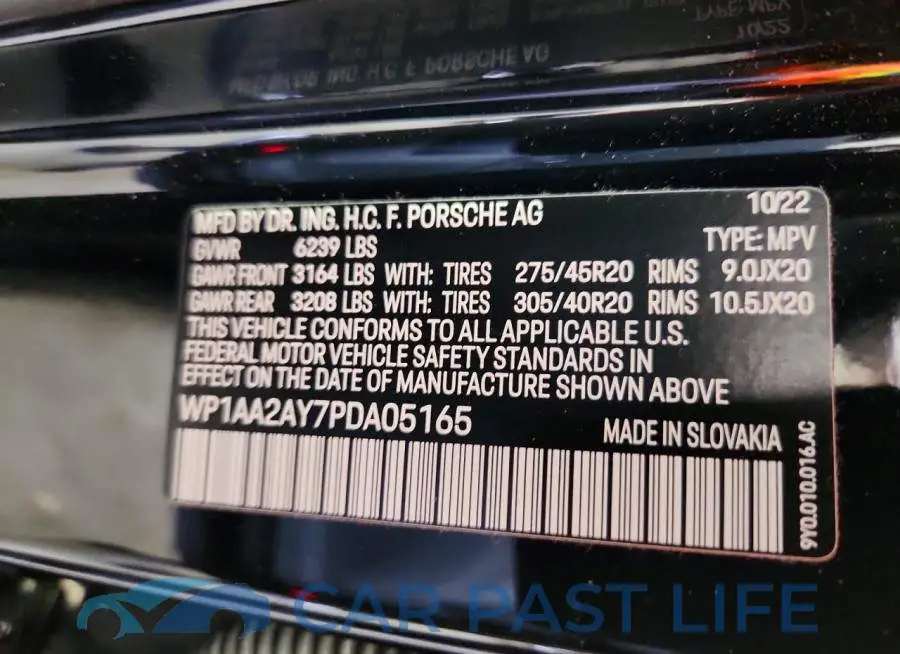 WP1AA2AY7PDA05165# 14