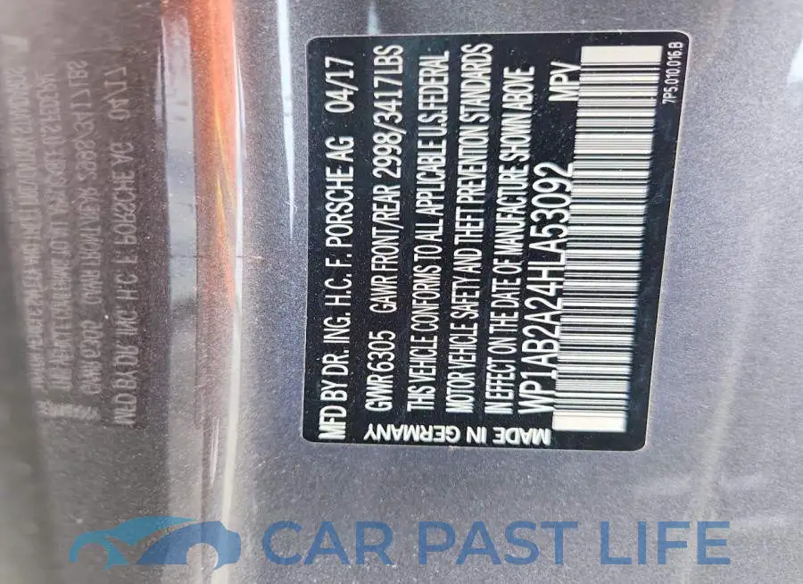 WP1AB2A24HLA53092# 13